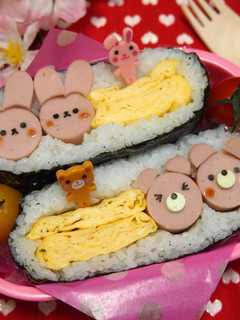 デコおにぎらず❤玉子焼きと魚肉ソーセージ-レシピのメイン写真