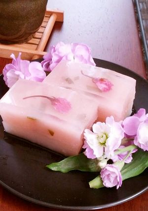 春にぴったり✿三層のさくらようかん-レシピのメイン写真