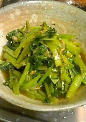 小松菜とシーチキンの炒め煮-レシピのメイン写真