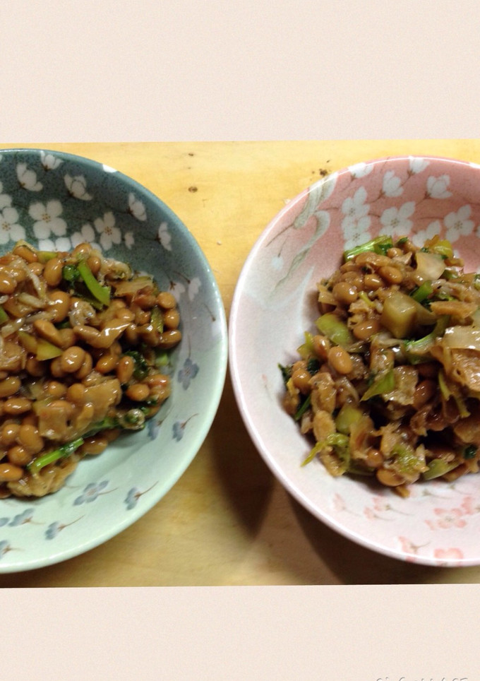 大根の葉とおじゃこの納豆和え-レシピのメイン写真