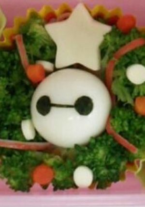 うずらの卵でベイマックス☆キャラ弁-レシピのメイン写真