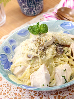 炊飯器で簡単♡鶏胸肉のクリームパスタ-レシピのメイン写真
