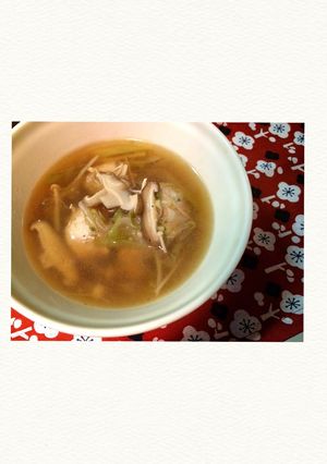 生姜ときのこのポカポカヘルシースープ-レシピのメイン写真