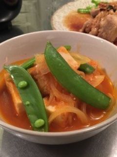 厚揚げと玉ねぎのケチャップ煮-レシピのメイン写真