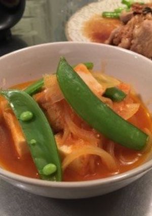 厚揚げと玉ねぎのケチャップ煮-レシピのメイン写真