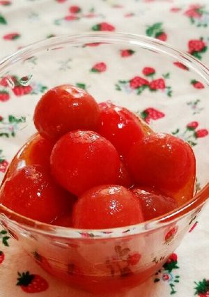 ミニトマトのマリネ☆酢と油控えめアレンジ-レシピのメイン写真