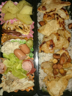 アーモンド豚肉丼弁当★朝5分★へルシー♪-レシピのメイン写真