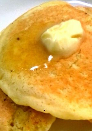 牛乳なし、豆腐でもちもちパンケーキ♪-レシピのメイン写真