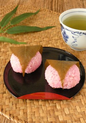 炊飯器で簡単★もち米の桜餅♪-レシピのメイン写真