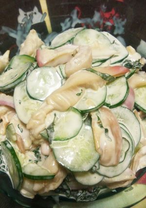 刺身の残りで♪ホッキ貝サラダ-レシピのメイン写真