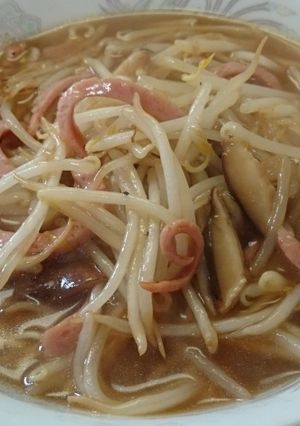 もやし炒めの餡かけ醤油ラーメン-レシピのメイン写真