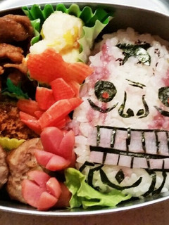 妖怪ウォッチ おぼろ入道 キャラ弁-レシピのメイン写真