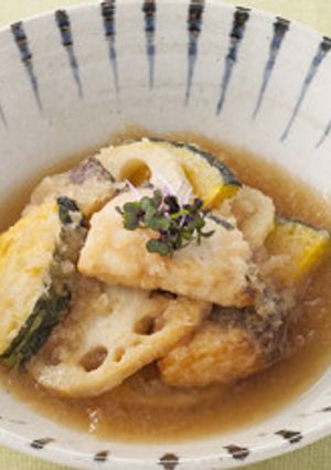 ブリと季節野菜の揚げだし風大根おろし煮-レシピのメイン写真