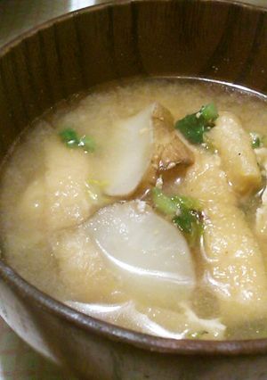 健康野菜　菊芋の味噌汁-レシピのメイン写真