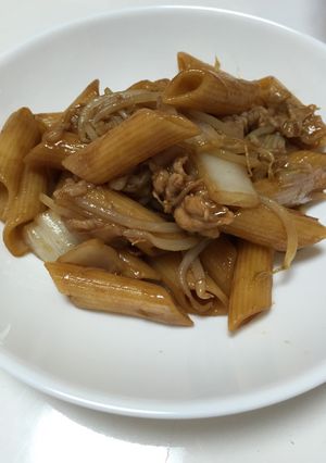 ペンネde焼きそば-レシピのメイン写真