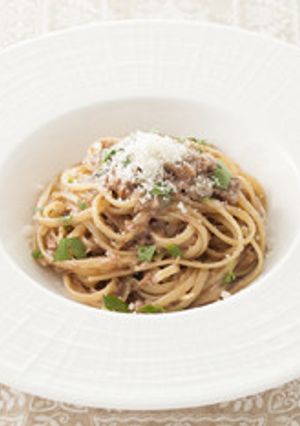 ポルチーニの赤ワインクリームソースパスタ-レシピのメイン写真