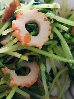 豆苗とちくわのおかか和え-レシピのメイン写真