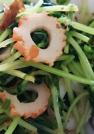豆苗とちくわのおかか和え-レシピのメイン写真