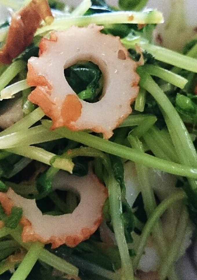 豆苗とちくわのおかか和え-レシピのメイン写真