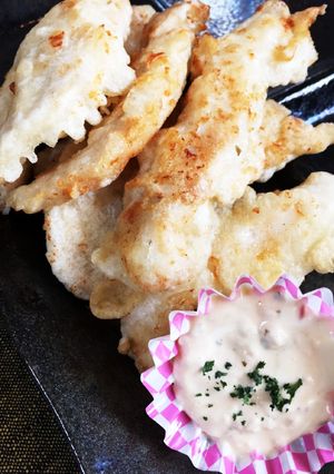 たこ焼き粉でとり天！鶏むね肉のフリッター-レシピのメイン写真