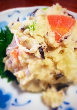 いつもと違う。和風ポテトサラダ-レシピのメイン写真