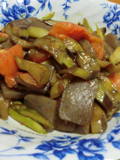 サッと出来る♪彩り野菜と蒟蒻の中華風炒め-レシピのメイン写真