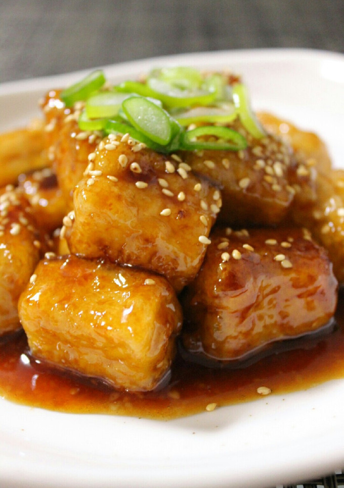 節約満足おかず＊揚げこうやの照りマヨ絡め-レシピのメイン写真