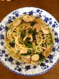 簡単♪ほうれん草&ソーセージのパスタ-レシピのメイン写真