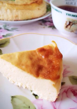 ヨーグルトで♪簡単ベイクドチーズケーキ♡-レシピのメイン写真
