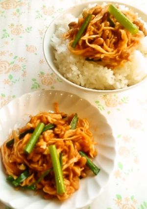 ☺ご飯のお供に♪切り干し大根キムチ納豆☺-レシピのメイン写真