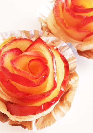 バレンタインにも☆薔薇のアップルパイ-レシピのメイン写真