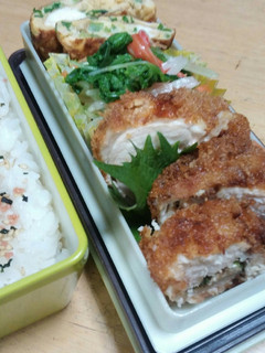 ☆鶏むね肉の梅しそ・チーズ巻き☆お弁当❻-レシピのメイン写真