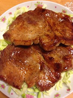 簡単豚ロースの照り焼き!-レシピのメイン写真