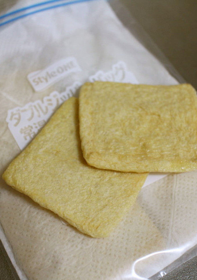 油揚げの冷凍保存-レシピのメイン写真