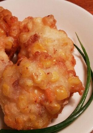 缶汁使いきり＊コーンとベーコンのかき揚げ-レシピのメイン写真
