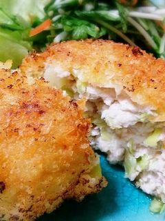 鶏ミンチとキャベツのヘルシーメンチカツ♪-レシピのメイン写真