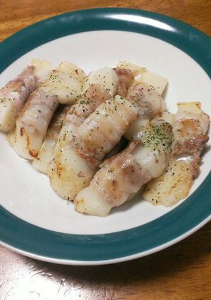 ずぼら料理★ガーリック豚バラ餅-レシピのメイン写真