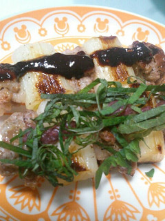 豚こまの焼鳥風(梅しそ&ピリ辛味噌)-レシピのメイン写真