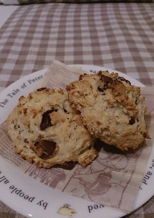 HMで♪バナナとチョコのスコーン-レシピのメイン写真