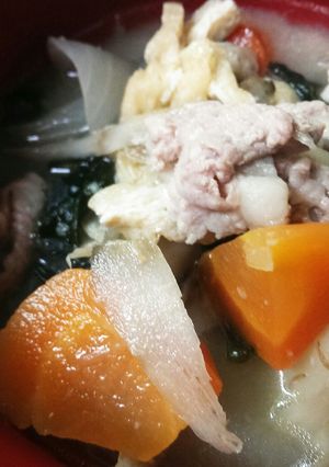 簡単！ごろつき野菜の豚汁◆あつあつで-レシピのメイン写真