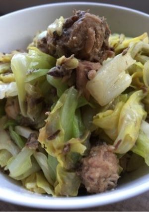 鯖缶とキャベツのオイスター炒め-レシピのメイン写真