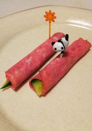 超簡単! きゅうりのボロニアハム巻き-レシピのメイン写真