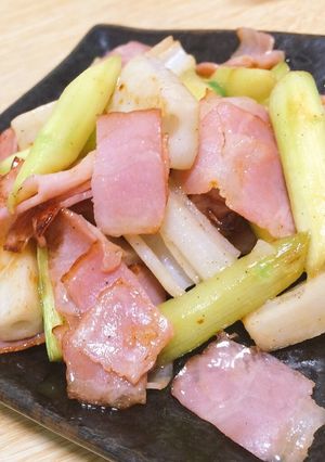 体質改善:アスパラと蓮根の鶏ガラ炒め-レシピのメイン写真
