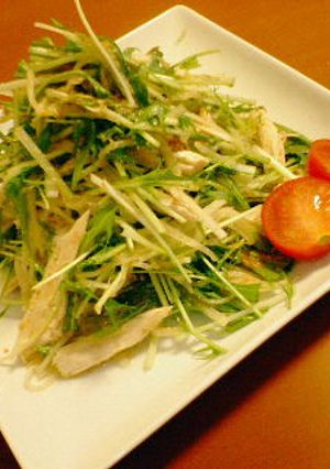 鶏と水菜と千切り大根のサラダ-レシピのメイン写真