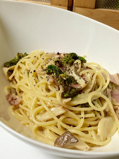 ふきのとうのクリームパスタ-レシピのメイン写真