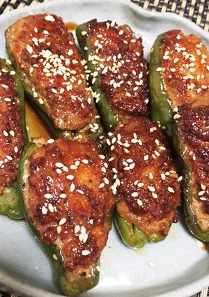 ピーマンの肉詰め-レシピのメイン写真