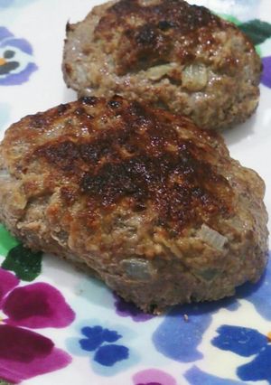グリルでハンバーグ-レシピのメイン写真