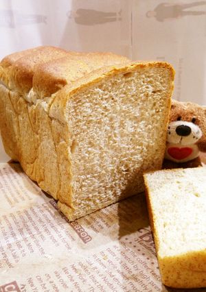 HB 小麦胚芽とはちみつ食パン♪-レシピのメイン写真
