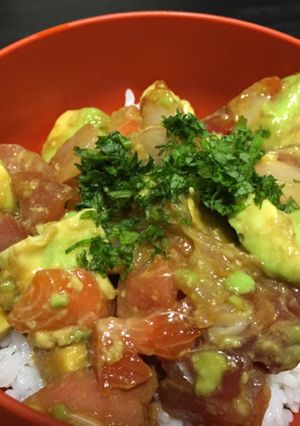 アボカド漬け海鮮丼-レシピのメイン写真