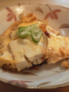 タレが美味しい♪豆腐と玉ねぎの卵とじ-レシピのメイン写真